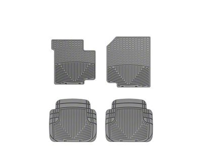 Weathertech All-Weather Front and Rear Rubber Floor Mats; Gray (87-95 Jeep Wrangler YJ)