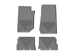 Weathertech All-Weather Front and Rear Rubber Floor Mats; Gray (14-18 Jeep Wrangler JK 4-Door)