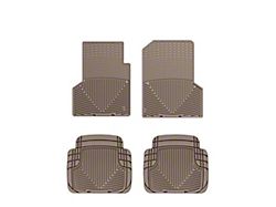 Weathertech All-Weather Front and Rear Rubber Floor Mats; Tan (97-06 Jeep Wrangler TJ)