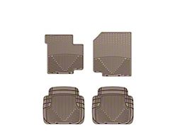 Weathertech All-Weather Front and Rear Rubber Floor Mats; Tan (87-95 Jeep Wrangler YJ)