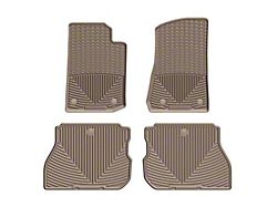 Weathertech All-Weather Front and Rear Rubber Floor Mats; Tan (18-24 Jeep Wrangler JL 4-Door, Excluding 4xe)