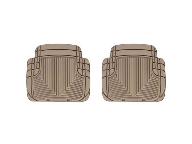 Weathertech All-Weather Rear Rubber Floor Mats; Tan (87-06 Jeep Wrangler YJ & TJ)