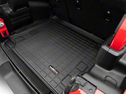 Weathertech DigitalFit Cargo Liner; Black (18-24 Jeep Wrangler JL 4-Door w/o Subwoofer & w/ Flat Load Floor, Excluding 4xe)