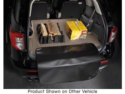 Weathertech DigitalFit Cargo Liner with Bumper Protector; Tan (18-24 Jeep Wrangler JL 4-Door w/ Subwoofer & w/o Flat Load Floor, Excluding 4xe)