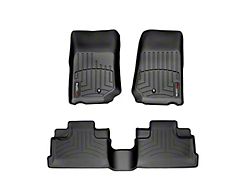 Weathertech DigitalFit Front and Rear Floor Liners; Black (07-13 Jeep Wrangler JK 4-Door)