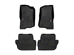 Weathertech DigitalFit Front and Rear Floor Liners; Black (18-24 Jeep Wrangler JL 2-Door)