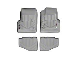 Weathertech DigitalFit Front and Rear Floor Liners; Gray (97-06 Jeep Wrangler TJ)