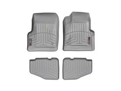 Weathertech DigitalFit Front and Rear Floor Liners; Gray (97-06 Jeep Wrangler TJ)