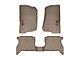 Weathertech DigitalFit Front and Rear Floor Liners; Tan (21-24 Jeep Wrangler JL 4xe)