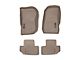 Weathertech DigitalFit Front and Rear Floor Liners; Tan (14-18 Jeep Wrangler JK 2-Door)