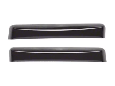 Weathertech Side Window Deflectors; Rear; Dark Smoke (07-18 Jeep Wrangler JK 4-Door)