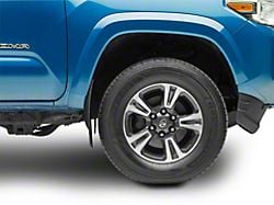 Weathertech No-Drill Mud Flaps; Front; Black (16-23 Tacoma w/o OE Fender Flares)