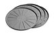 Weathertech 6-Inch Round Coaster Set; Grey