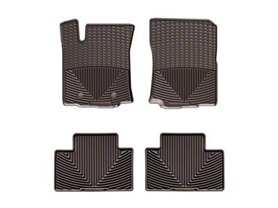 Weathertech All-Weather Front and Rear Rubber Floor Mats; Cocoa (16-23 Tacoma)