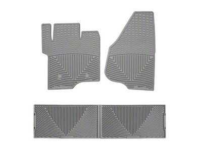 Weathertech All-Weather Front and Rear Rubber Floor Mats; Gray (16-23 Tacoma)