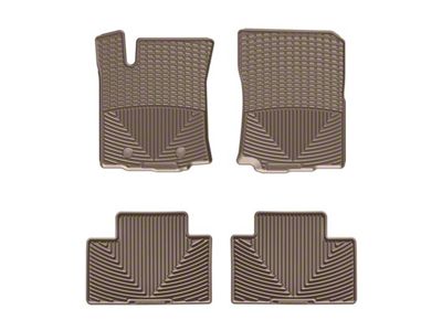 Weathertech All-Weather Front and Rear Rubber Floor Mats; Tan (16-23 Tacoma)