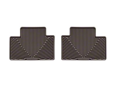 Weathertech All-Weather Rear Rubber Floor Mats; Cocoa (05-23 Tacoma Access Cab, Double Cab)