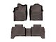 Weathertech DigitalFit Front and Rear Floor Liners; Cocoa (18-23 Tacoma Double Cab w/ Automatic Transmission)