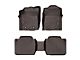 Weathertech DigitalFit Front and Rear Floor Liners; Cocoa (18-23 Tacoma Access Cab w/ Manual Transmission)