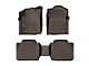 Weathertech DigitalFit Front and Rear Floor Liners; Cocoa (16-17 Tacoma Access Cab w/ Manual Transmission)