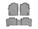 Weathertech DigitalFit Front and Rear Floor Liners; Gray (05-07 Tacoma Double Cab w/ Automatic Transmission)