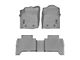 Weathertech DigitalFit Front and Rear Floor Liners; Gray (18-23 Tacoma Double Cab w/ Manual Transmission)