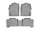Weathertech DigitalFit Front and Rear Floor Liners; Gray (08-11 Tacoma Double Cab w/ Automatic Transmission)