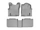 Weathertech DigitalFit Front and Rear Floor Liners; Gray (12-15 Tacoma Access Cab w/o 2nd Row Center Storage Box)
