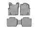 Weathertech DigitalFit Front and Rear Floor Liners; Gray (12-15 Tacoma Access Cab w/ 2nd Row Center Storage Box)