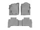 Weathertech DigitalFit Front and Rear Floor Liners; Gray (16-17 Tacoma Double Cab w/ Manual Transmission)