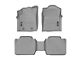 Weathertech DigitalFit Front and Rear Floor Liners; Gray (16-17 Tacoma Access Cab w/ Manual Transmission)