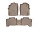 Weathertech DigitalFit Front and Rear Floor Liners; Tan (05-07 Tacoma Double Cab w/ Automatic Transmission)