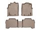 Weathertech DigitalFit Front and Rear Floor Liners; Tan (12-15 Tacoma Double Cab)