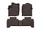 Weathertech Front and Rear Floor Liner HP; Cocoa (18-23 Tacoma Double Cab w/ Automatic Transmission)