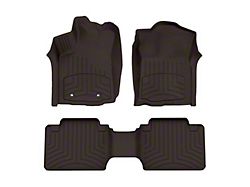 Weathertech Front and Rear Floor Liner HP; Cocoa (16-17 Tacoma Access Cab)