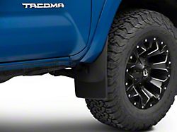 Weathertech No-Drill Mud Flaps; Front and Rear; Black (16-23 Tacoma w/ OE Fender Flares)