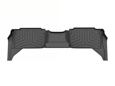 Weathertech Rear Floor Liner HP; Black (24-25 Tacoma Double Cab, Excluding Hybird)