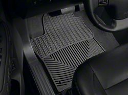 Weathertech All-Weather Front Rubber Floor Mats; Black (08-15 Titan Crew Cab w/ Dual Driver Side Retention Hook)