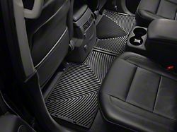 Weathertech All-Weather Rear Rubber Floor Mats; Black (08-15 Titan Crew Cab)