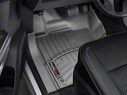 Weathertech DigitalFit Front Floor Liners; Black (17-24 Titan w/ Front Bench Seats, Carpet Flooring & Rear Seat Cargo Organizer)