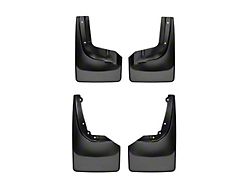 Weathertech No-Drill Mud Flaps; Front and Rear; Black (17-21 Titan w/o Factory Fender Flares)