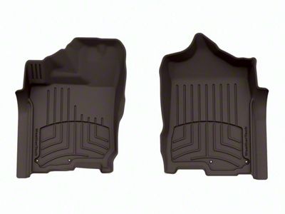 Weathertech Front Floor Liner HP; Cocoa (16-24 Titan XD Crew Cab)