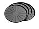 Weathertech 8-Inch Round Coaster Set; Black