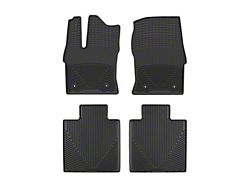 Weathertech All-Weather Front and Rear Rubber Floor Mats; Black (22-24 Tundra CrewMax)