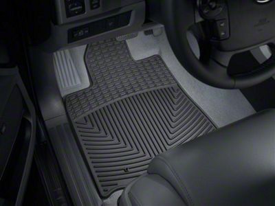 Weathertech All-Weather Front Rubber Floor Mats; Black (07-11 Tundra)