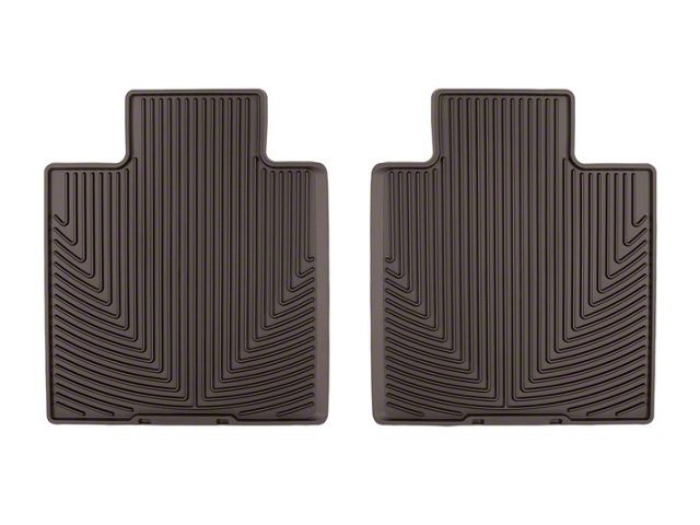 Weathertech All-Weather Rear Rubber Floor Mats; Cocoa (22-24 Tundra CrewMax)
