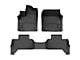 Weathertech DigitalFit Front and Rear Floor Liners; Black (22-24 Tundra Double Cab)