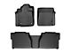 Weathertech DigitalFit Front and Rear Floor Liners for Vinyl Floors; Black (12-13 Tundra Double Cab)