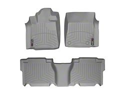 Weathertech DigitalFit Front and Rear Floor Liners; Gray (07-11 Tundra CrewMax)