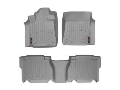 Weathertech DigitalFit Front and Rear Floor Liners; Gray (07-11 Tundra CrewMax)